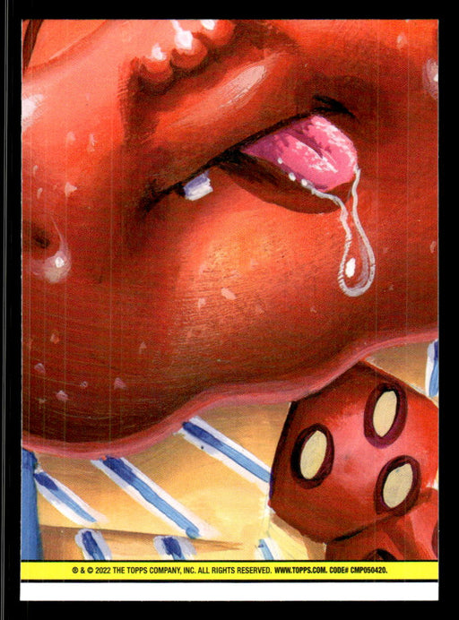 Awful ARTHUR 2022 Topps Garbage Pail Kids Bookworms Base Back of Card