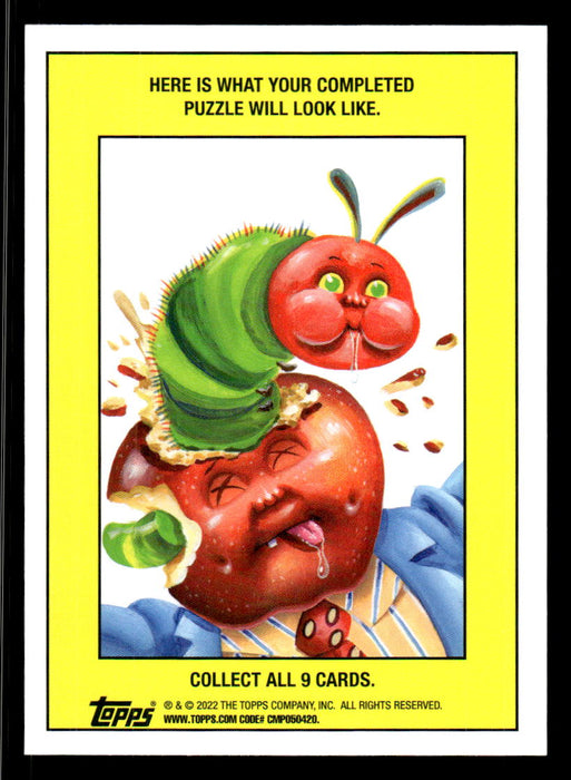 Hoody HEIDI 2022 Topps Garbage Pail Kids Bookworms Base Back of Card