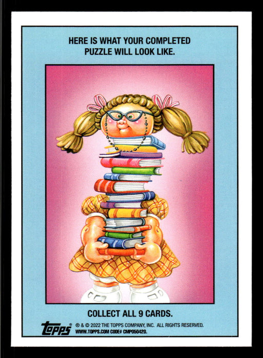 ASA You Wish 2022 Topps Garbage Pail Kids Bookworms Base Back of Card