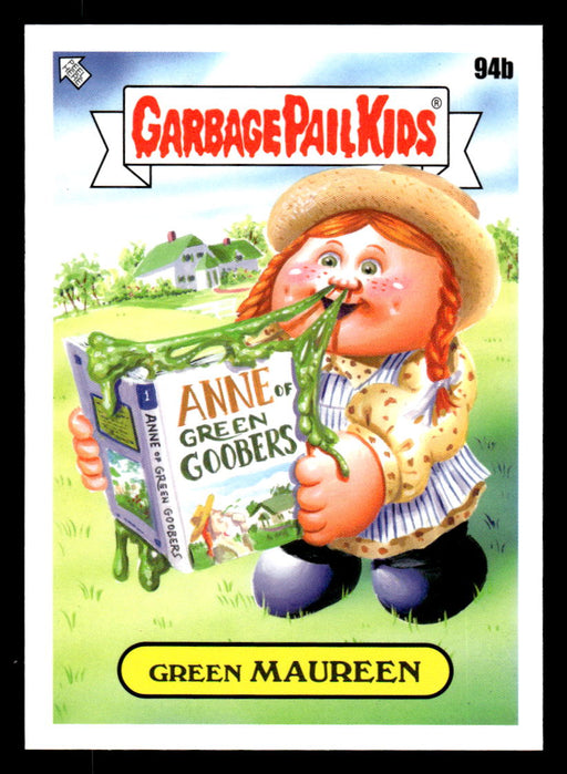 Green MAUREEN 2022 Topps Garbage Pail Kids Bookworms Base Front of Card