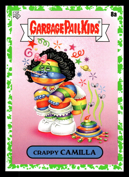 Crappy CAMILLA 2022 Topps Garbage Pail Kids Bookworms Booger Green Front of Card