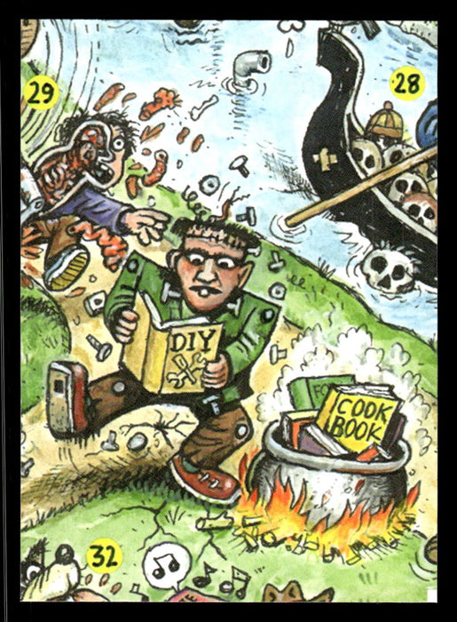 Shady CHARLOTTE 2022 Topps Garbage Pail Kids Bookworms Booger Green Back of Card