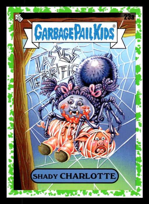 Shady CHARLOTTE 2022 Topps Garbage Pail Kids Bookworms Booger Green Front of Card