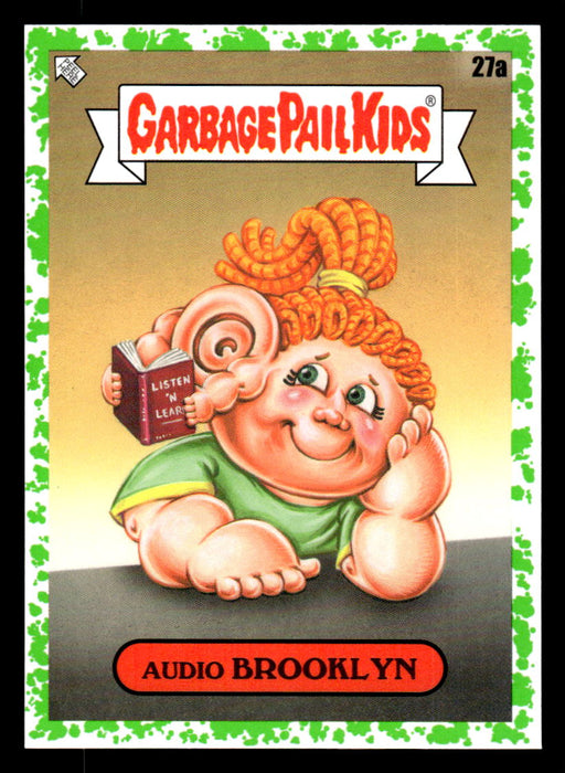 Audio BROOKLYN 2022 Topps Garbage Pail Kids Bookworms Booger Green Front of Card