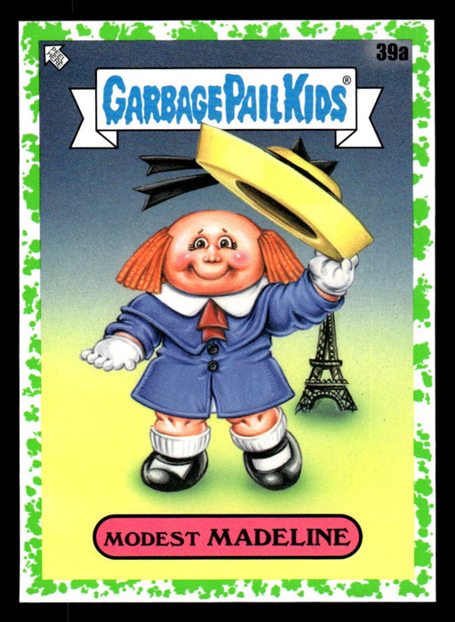 Modest MADELINE 2022 Topps Garbage Pail Kids Bookworms Booger Green Front of Card