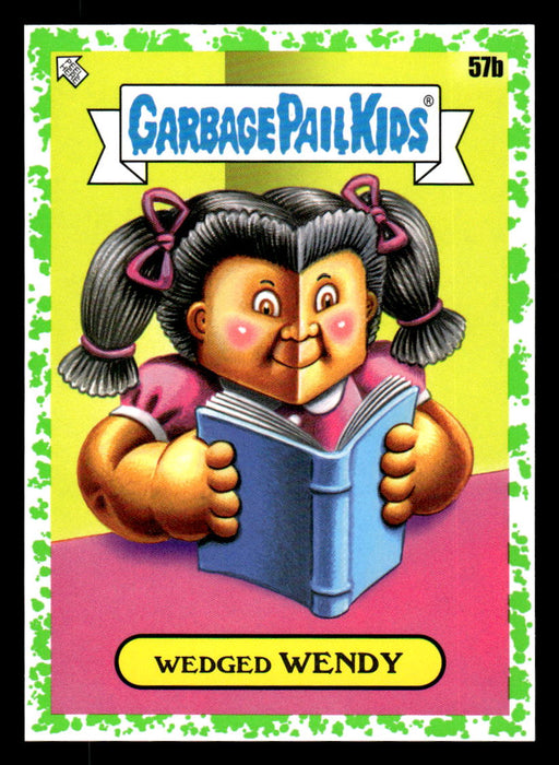 Wedged WENDY 2022 Topps Garbage Pail Kids Bookworms Booger Green Front of Card