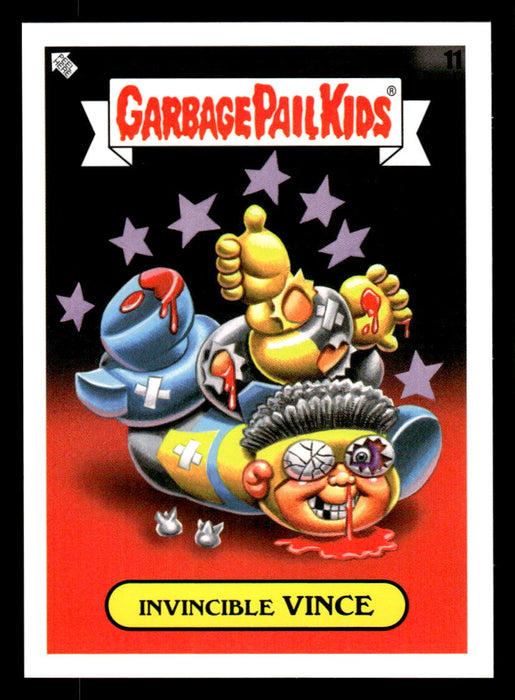 Invincible VINCE 2022 Topps Garbage Pail Kids Bookworms Gross Adaptations Front of Card