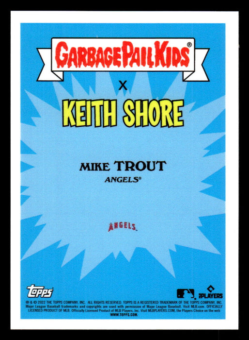 Moldable MIKE 2022 Topps MLB x GPK Series 1 Keith Shore Base Back of Card