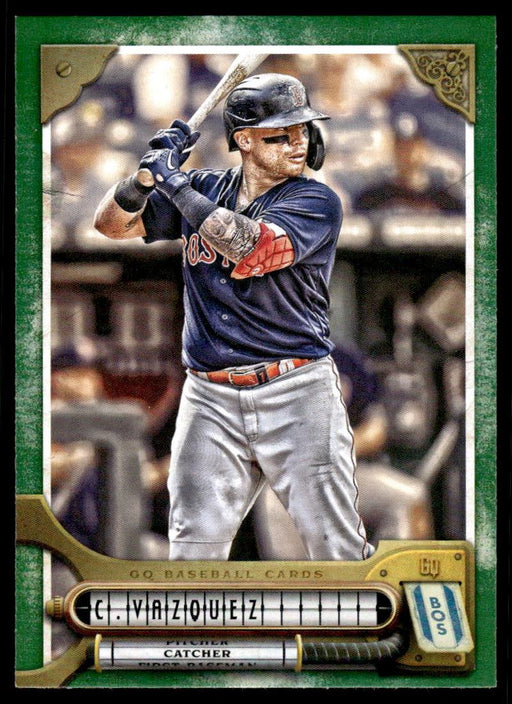 Christian Vazquez 2022 Topps Gypsy Queen Green Front of Card