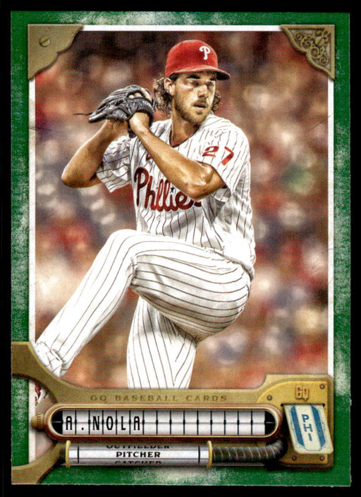 Aaron Nola 2022 Topps Gypsy Queen Green Front of Card