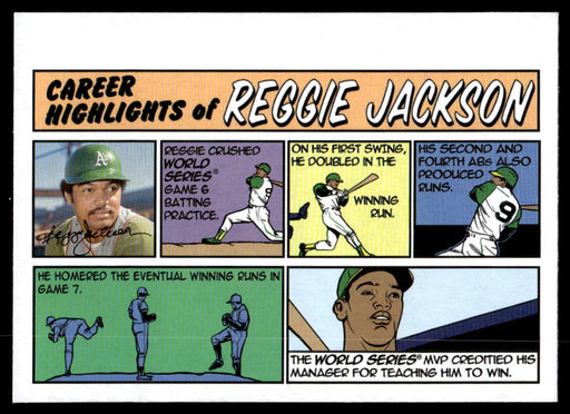 Reggie Jackson 2022 Topps Heritage 1973 Comics Front of Card