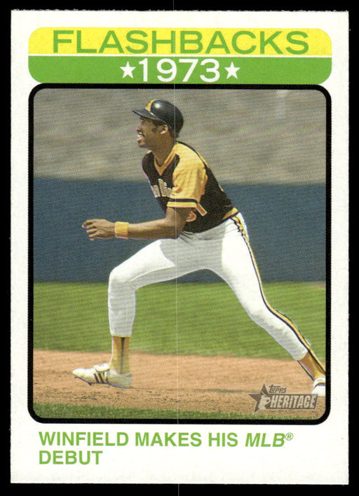 Dave Winfield 2022 Topps Heritage Baseball Flashbacks Front of Card