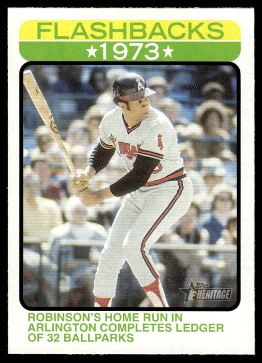 Frank Robinson 2022 Topps Heritage Baseball Flashbacks Front of Card