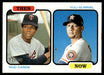 Rod Carew / Yuli Gurriel 2022 Topps Heritage Then and Now Front of Card