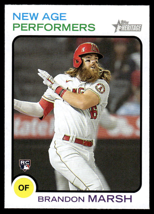 Brandon Marsh 2022 Topps Heritage New Age Performers Front of Card