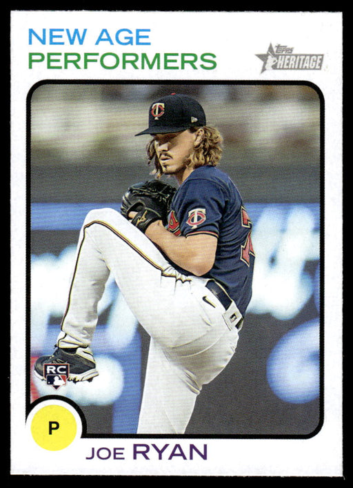 Joe Ryan 2022 Topps Heritage New Age Performers Front of Card