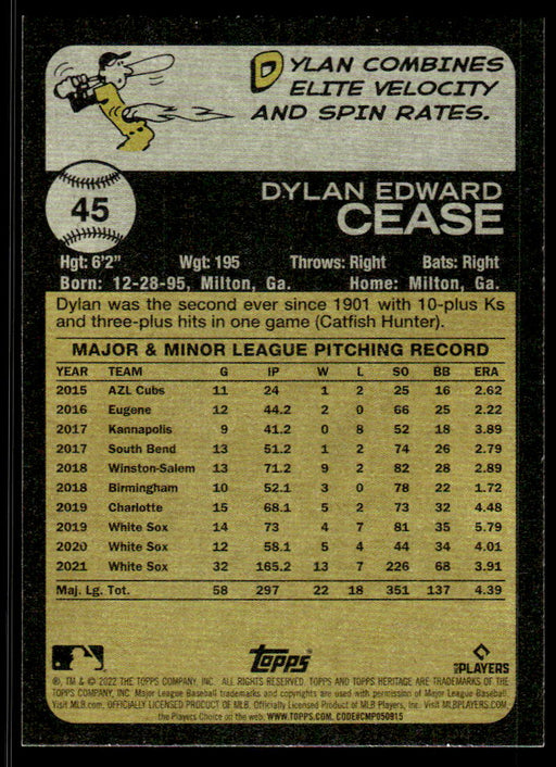 Back of Card