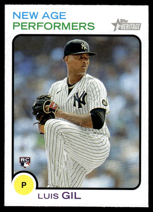 Luis Gil 2022 Topps Heritage New Age Performers Front of Card