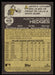 Austin Hedges 2022 Topps Heritage Short Print Back of Card