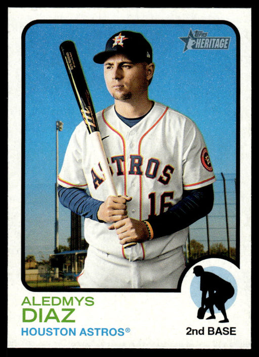 Aledmys Diaz 2022 Topps Heritage Short Print Front of Card