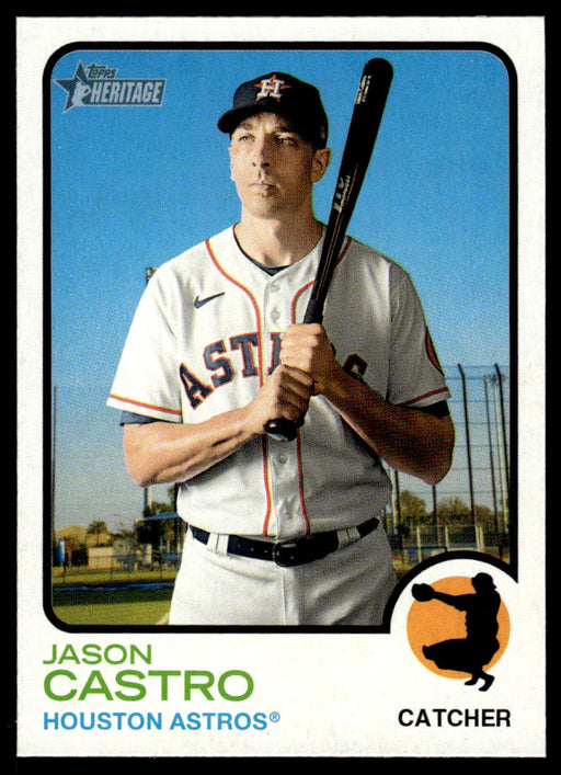 Jason Castro 2022 Topps Heritage Short Print Front of Card