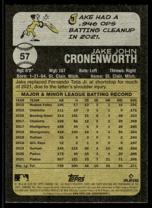 Back of Card