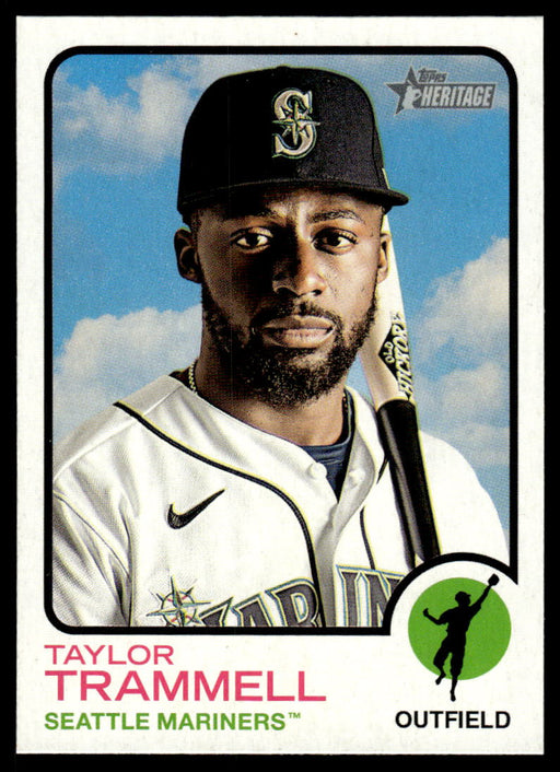 Taylor Trammell 2022 Topps Heritage Short Print Front of Card