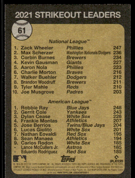 Back of Card