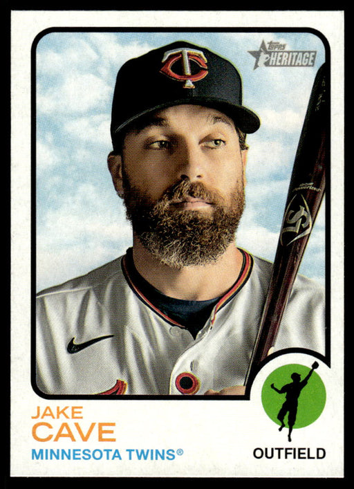 Jake Cave 2022 Topps Heritage Short Print Front of Card
