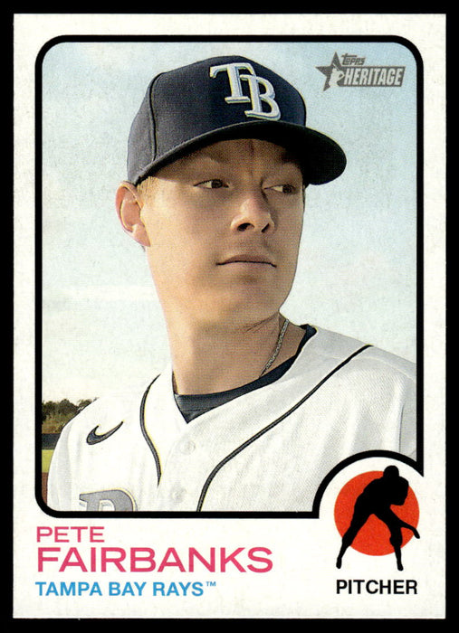Pete Fairbanks 2022 Topps Heritage Short Print Front of Card