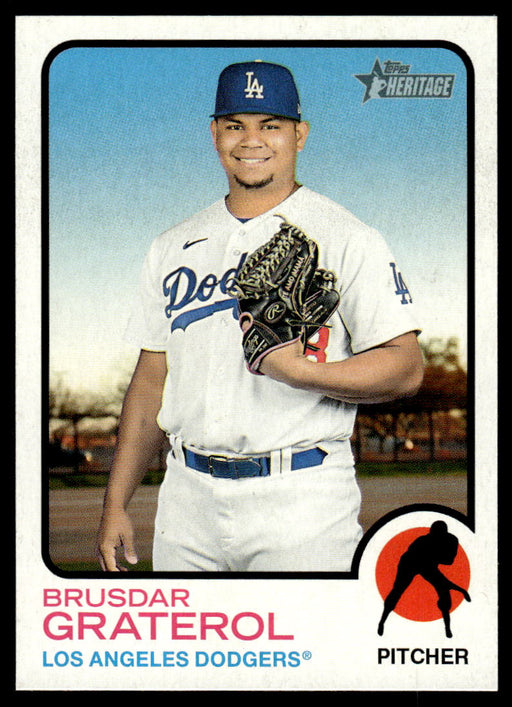 Brusdar Graterol 2022 Topps Heritage Short Print Front of Card