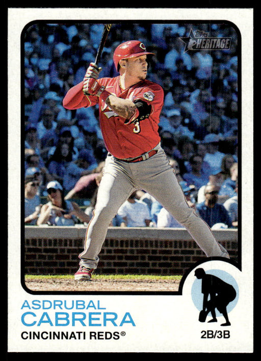 Asdrubal Cabrera 2022 Topps Heritage Short Print Front of Card