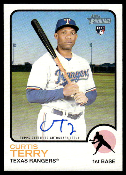 Curtis Terry 2022 Topps Heritage Front of Card
