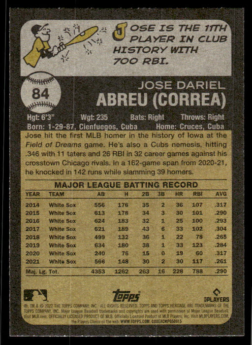 Back of Card
