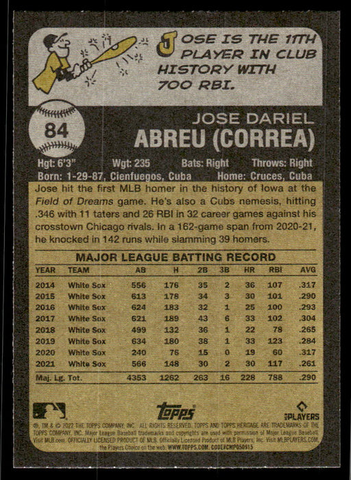 Back of Card