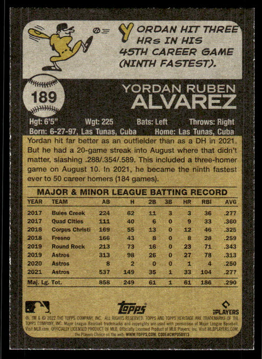 Back of Card
