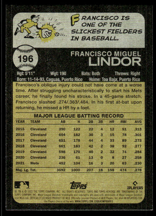 Back of Card