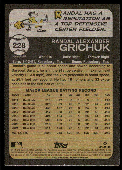 Back of Card