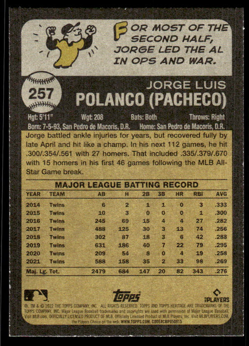 Back of Card
