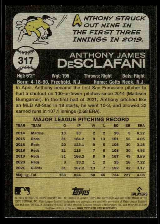 Back of Card