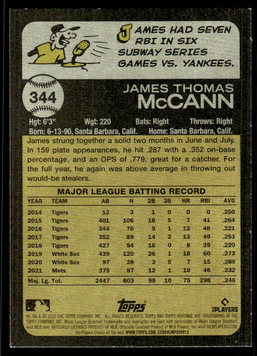 Back of Card