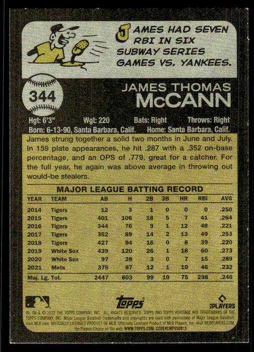 Back of Card