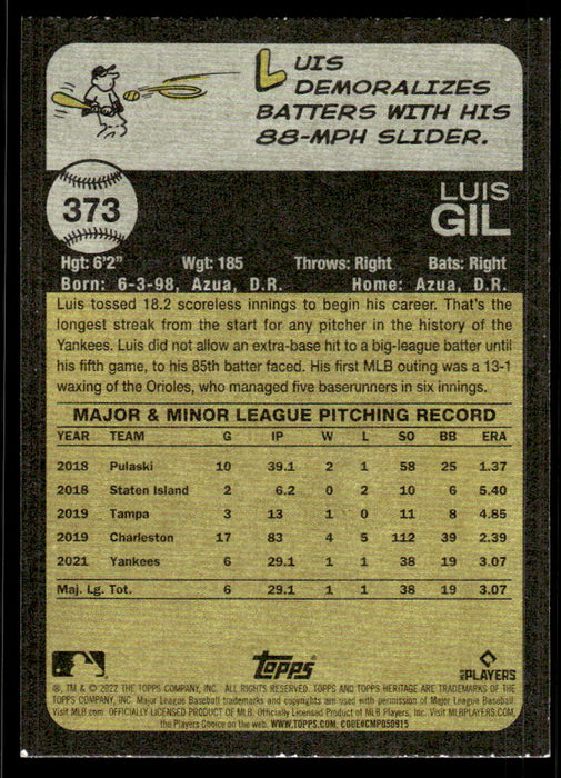Back of Card