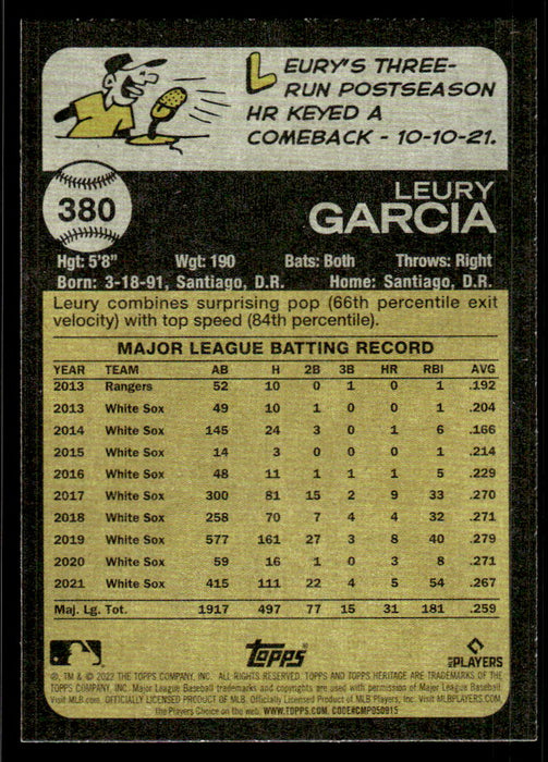 Back of Card