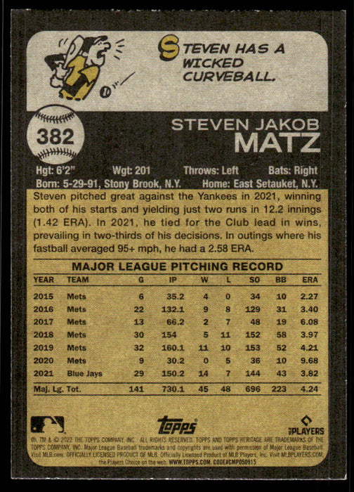 Back of Card