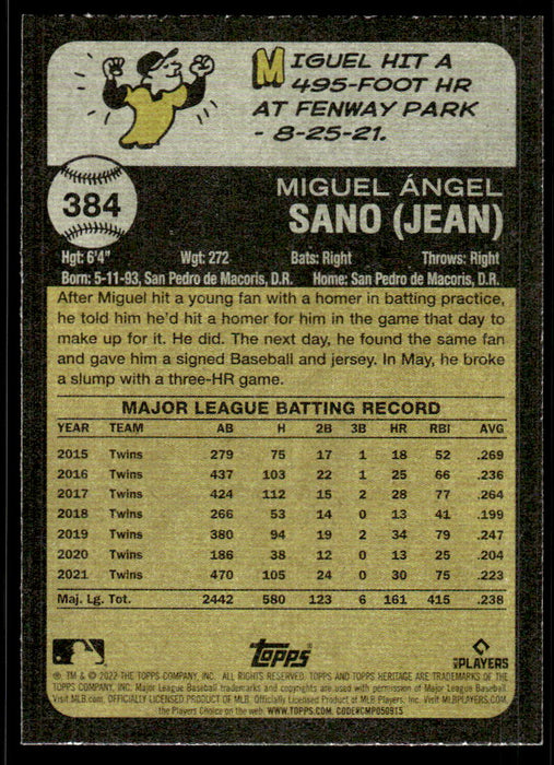 Back of Card
