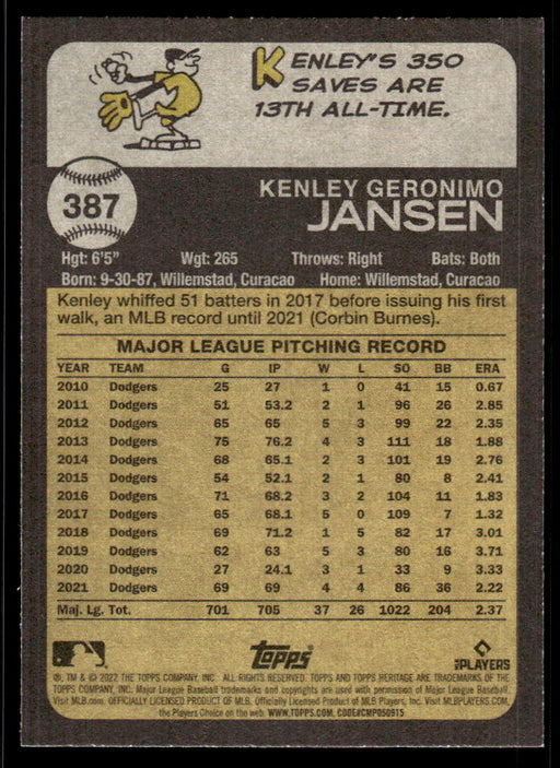 Back of Card