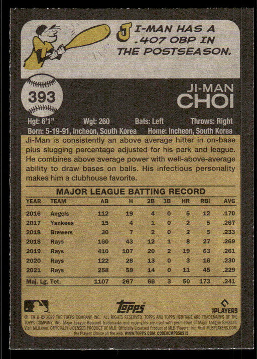 Back of Card