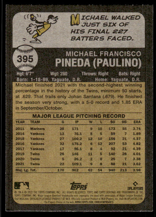 Back of Card