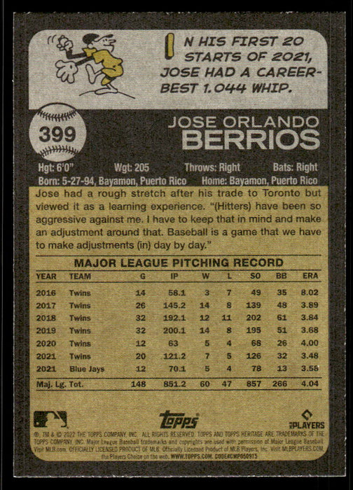 Back of Card